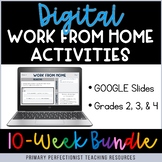 Digital Work From Home Activities on Google Slides - BUNDL
