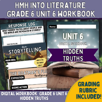 Preview of Digital Workbook HMH Into Literature Grade 6 ELA UNIT 6 Hidden Truths