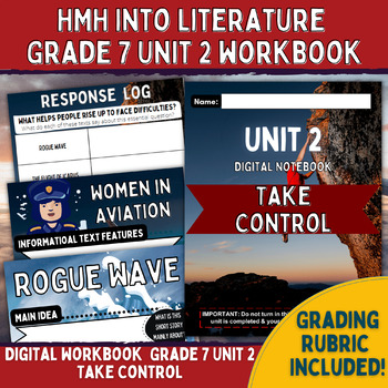 Preview of Digital Workbook HMH Into Literature Grade 7 ELA UNIT 2 Take Control