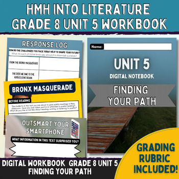 Preview of Digital Workbook HMH Into Literature Grade 8 ELA UNIT 5 Finding Your Path