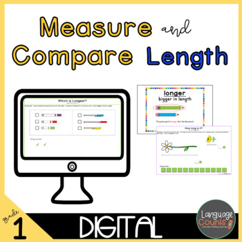 Digital Worksheets for Google Apps- Measure and Compare Length | TPT