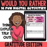 Digital Would You Rather Activities | Gratitude Activities