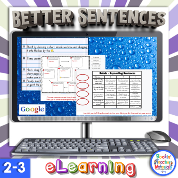 Preview of Digital Writing Better Sentences on Google Assignments for Distance Learning