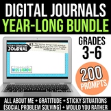 Digital Writing Prompts Journal Year Long Bundle