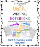 Digital Writing Notebook for Distance Learning- Google Slides™