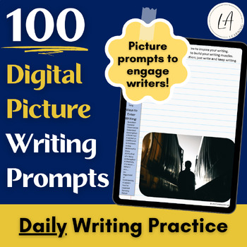 Preview of Fun Friday Writing - Visual Writing Prompts Journal for Google Slides
