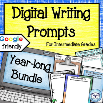 Preview of Digital Writing Prompts Bundle