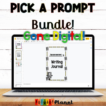 Preview of Digital Writing Prompts Google Drive, Microsoft OneDrive: Bundle!