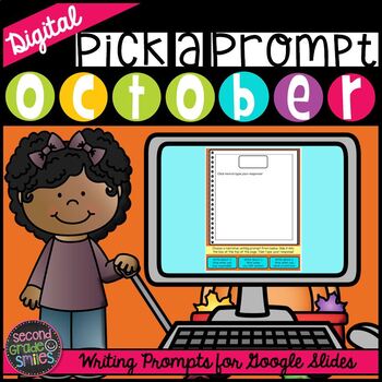 Preview of Digital Writing Prompts | October Writing Prompts