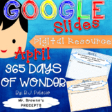 Digital Writing Prompts for 365 Days of Wonder (April)