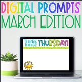 Digital Writing Prompts for March