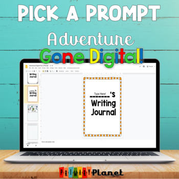 Preview of Digital Writing Prompts with Pictures | Adventure