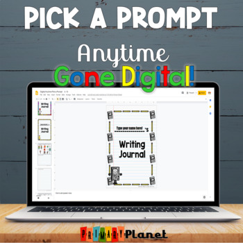Preview of Digital Writing Prompts with Pictures | Anytime | Picture Writing Prompts