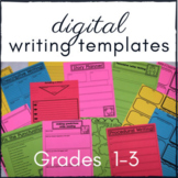 Digital Writing Templates for Distance Learning -Gr 1-3 -G