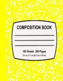 Digital Yellow Composition Notebook 