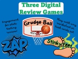 Digital Zap, Stinky Feet, and Grudge Ball Review Games
