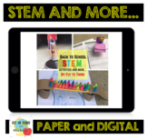 Digital and Paper Back to School Stem and more