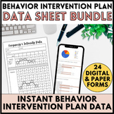 Behavior Data Collection Sheets Bundle: Digital & Paper IE