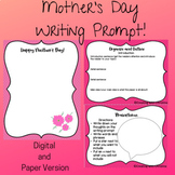 Digital and Paper Mother's Day Writing Prompt- step by ste