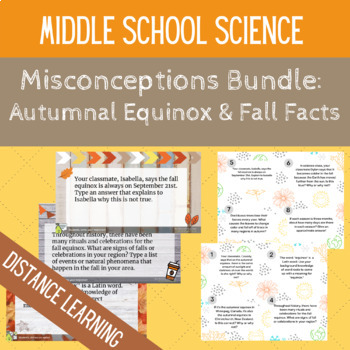 Preview of Digital and Print Autumnal Equinox Activity Bundle NGSS Earth Science