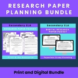 Digital and Print Bundle - Research Project/Paper Lessons 