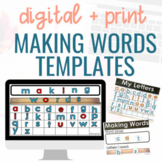 Digital and Print Making Words Templates
