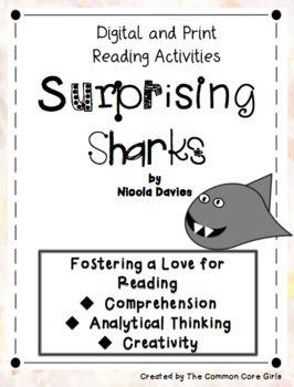 Preview of Comprehension and Reading Activities: Surprising Sharks