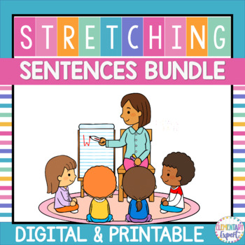 Preview of Digital and Print Resource Expanding Sentences BUNDLE W.4, W.5, W.6