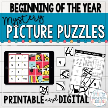 Preview of Digital and Printable Back to School Activities for Kindergarten