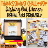 Digital and Printable Dishing Out Dinner Math and ELA Than