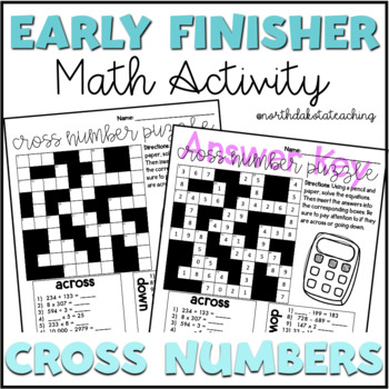 Preview of Digital and Printable Early Finisher Math Activity