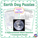 Digital and Printable Earth Day Word Search & Crossword Puzzles