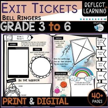 Preview of Exit Tickets Weekly Formative Assessment Grades 3 to 6