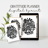 Digital and Printable Gratitude Journal Undated Kindness Notes