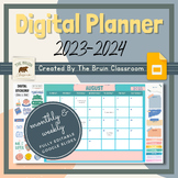 Digital and Printable Teacher Planner 2023-24 (Fully Edita