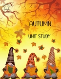 Digital autumn-fall printable activity workbook for kids