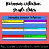 Digital behavior reflection google slides disruptive behav