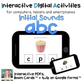 ABC letter sounds ⋅ Interactive PDF, Boom Cards and Quiz f