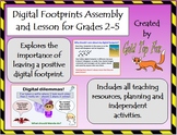 Digital Footprints Assembly and Lesson for E-Safety (Grade