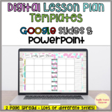 weekly lesson plan templates PowerPoint Google Slides edit