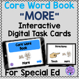 Digital "more" Core Word Book for Special Education Distan