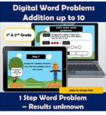 Digital one step addition word problems up to 10 | Results