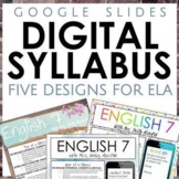 Digital or Print Syllabus for ELA