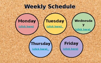 Preview of Digital resources DAILY SCHEDULE WITH LINKS Google Slides PPT Hybrid learning in