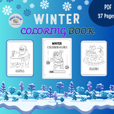 Digital resources - Winter Coloring Book - Valentines day-
