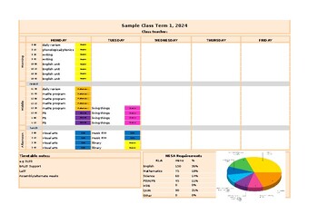 Preview of Digital timetable with Subject / KLA allocation
