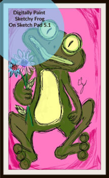 Preview of Digitally Draw Sketchy Frog On Sketch Pad 5.1