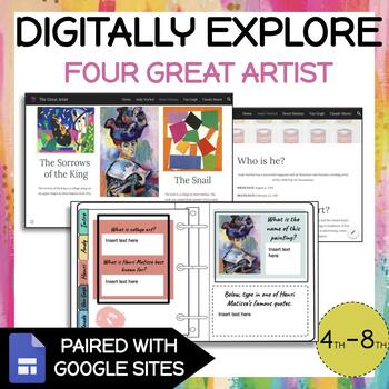 Preview of Digitally Explore Four Great Artist