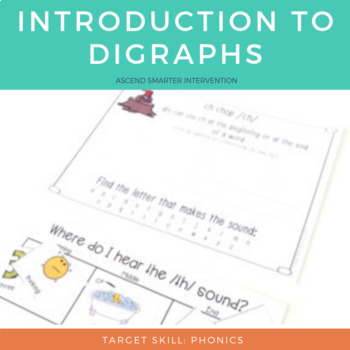 Preview of Digraph Activities for ch, sh, th, ck, wh
