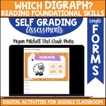 Preview of Digraph Assessment Reading Foundational Skills Google Forms